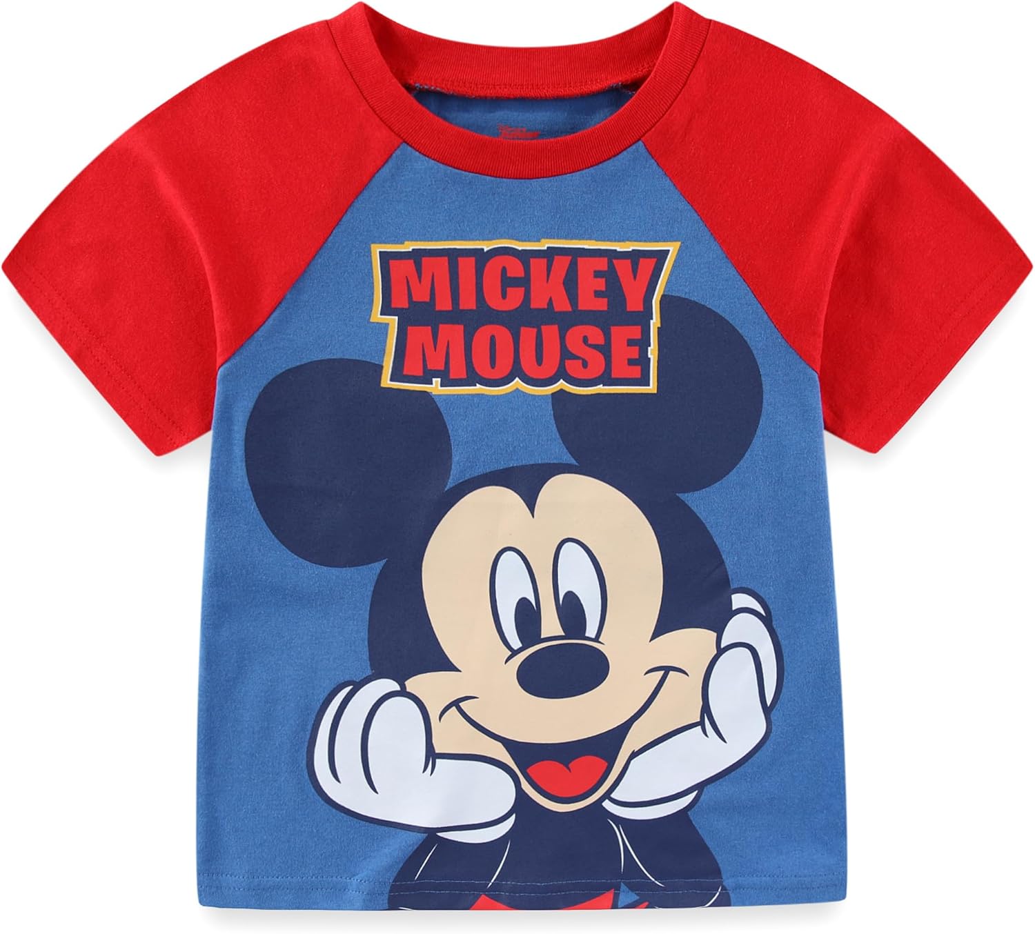 Size 6 ...Disney Mickey Mouse Boys Short Sleeve T-Shirt and French Terry Short Set for Toddler and Big Kids