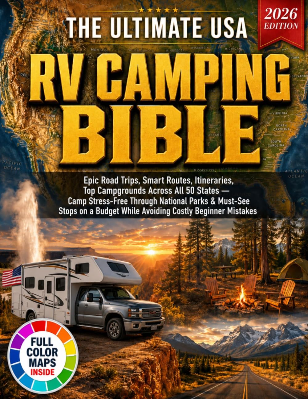 The Ultimate USA RV Camping Bible: Epic Road Trips, Smart Routes, itineraries, Top Campgrounds Across All 50 States — Camp Stress-Free Through ... While Avoiding Costly Beginner Mistakes