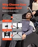 VEVOR Bac à Shampoing Portable, Lavabo Lave Cheveux Hauteur et Angle Réglables, avec Pompe, Tuyau de Vidange, 2 Seaux, 2 Pommes de Douche, Évier pour Laver Cheveux, Salon de Coiffure de Beauté, Noir - 2