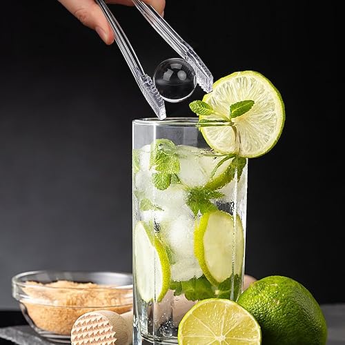 Miniatura 5 de 8 pinzas para utensilios de servir de 6.3 pulgadas, pinzas de plástico transparente para servir alimentos, pinzas de hielo pequeñas para ensalada de