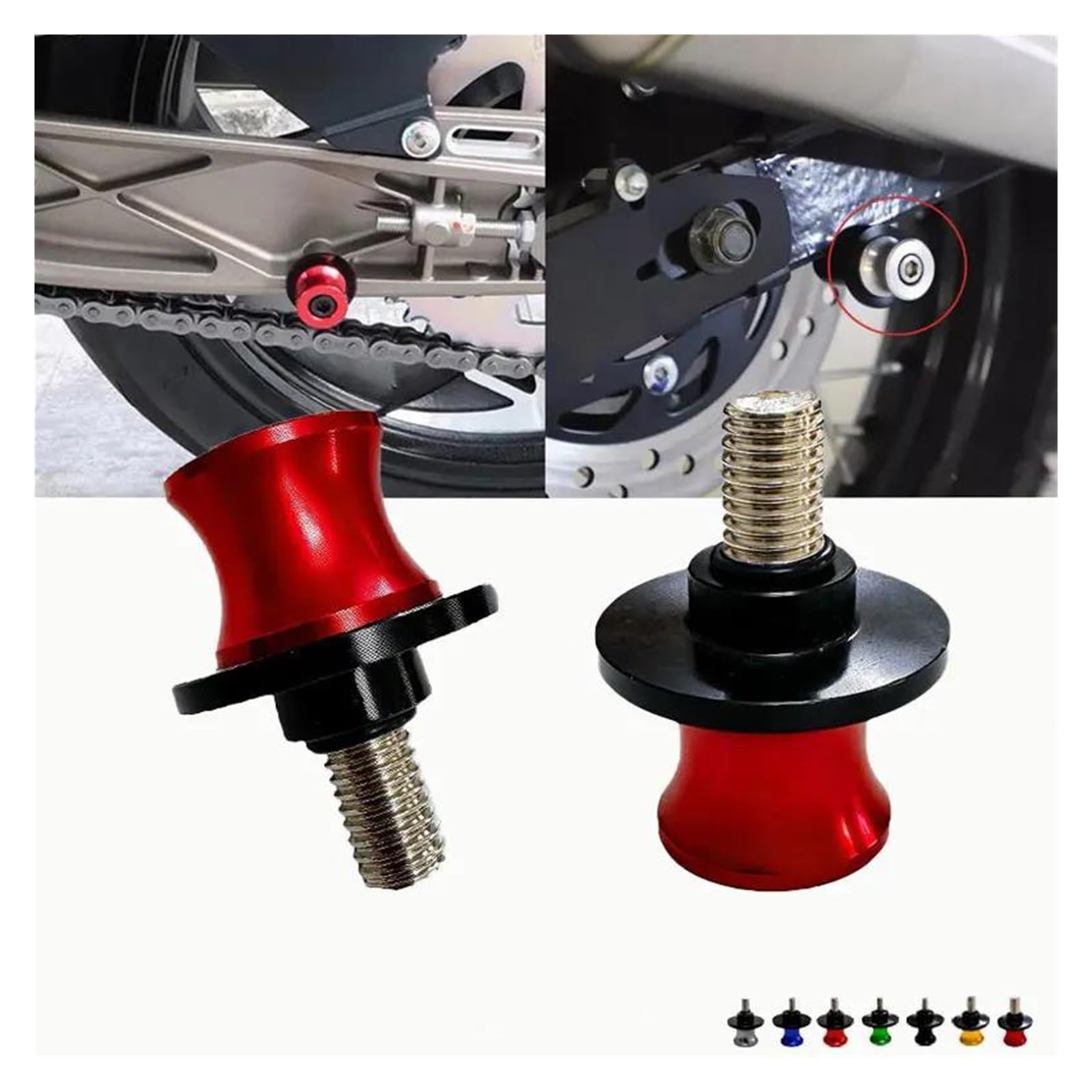 Supporti Cavalletto Moto Nottolini Per Ducati Panigale V2 V4 V4S V4R 2018-2025 Vite Per Supporto Supporto Forcellone(rosso)