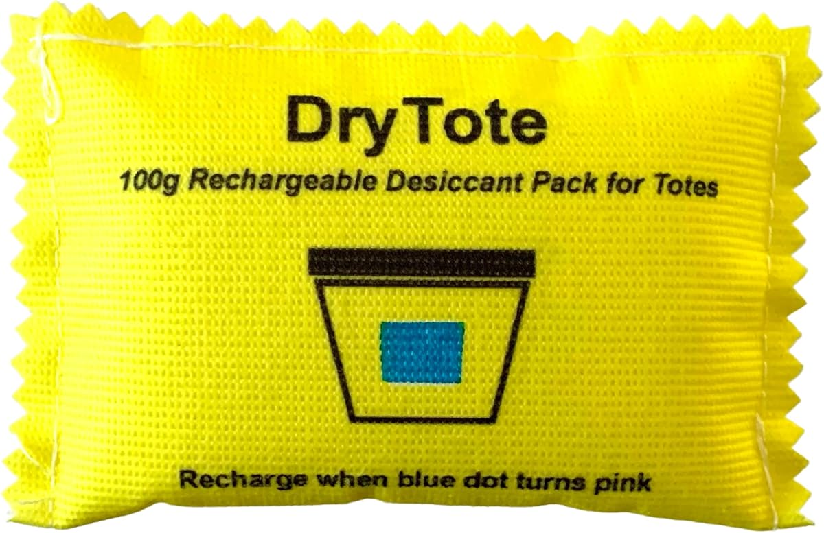 100g Rechargeable Desiccant Pack - Moisture Absorbing Bag - Silica Gel Desiccant Dehumidifier for Storage Bins and Totes …
