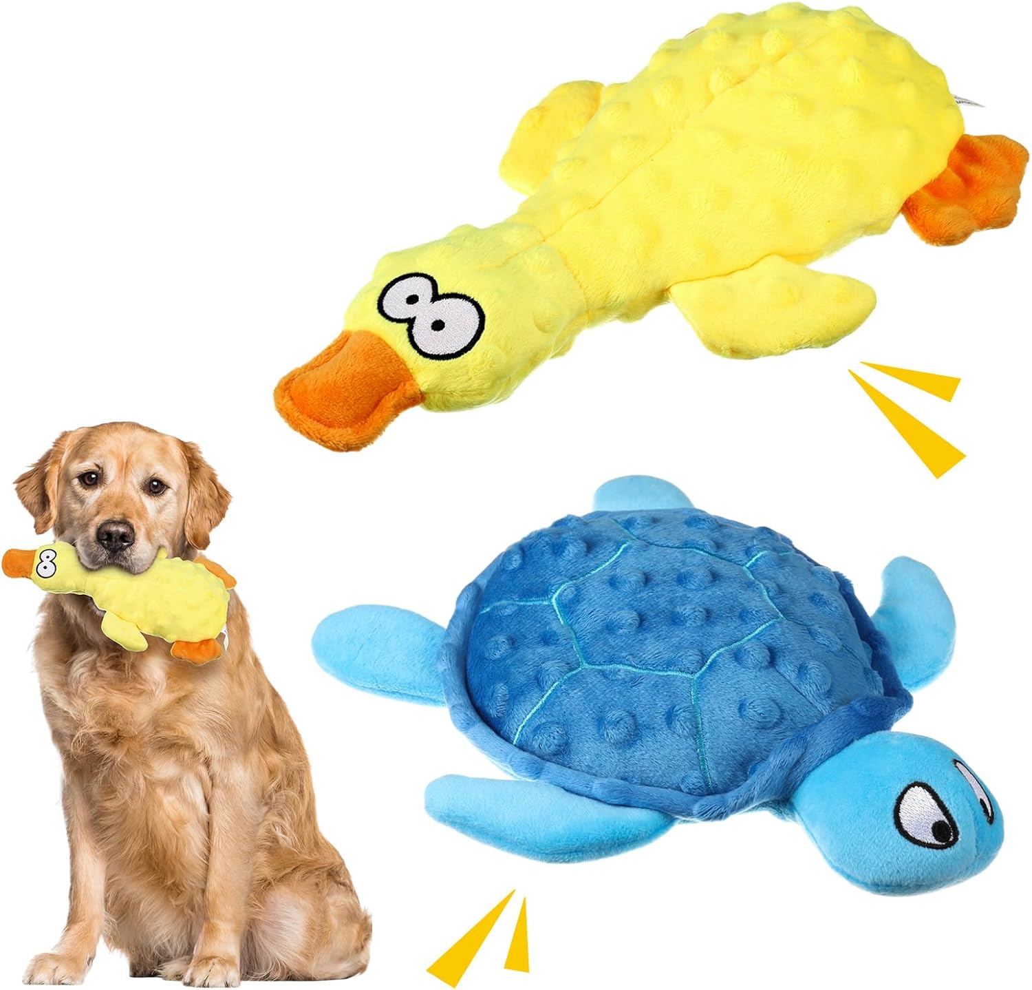 2 Juguetes para Perros Teyva Daily Peluche con Chirrido