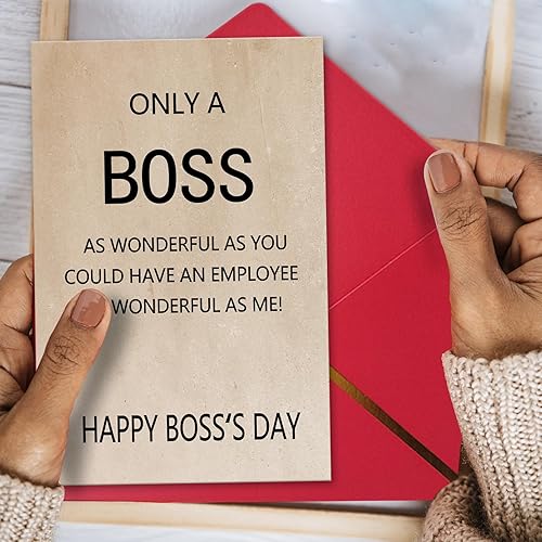 Miniatura 5 de Ziwenhu Tarjeta de regalo para el jefe, maravillosa tarjeta para jefe gerente, tarjeta del día nacional del jefe de empleado, decoraciones del día