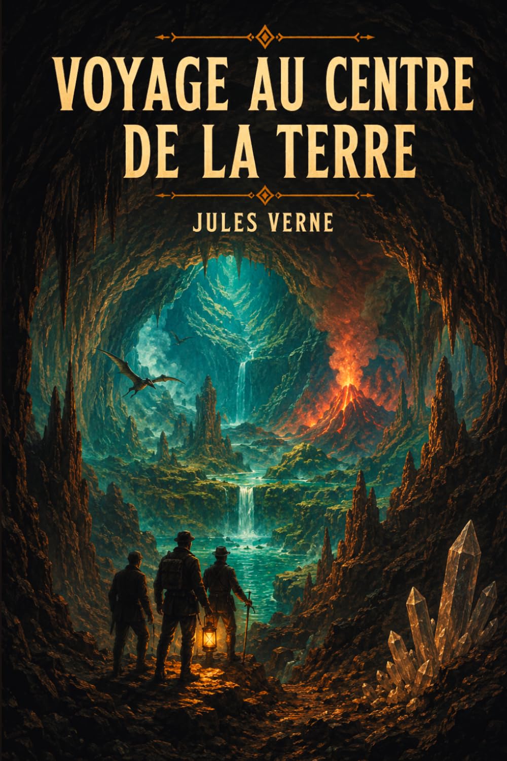 Voyage au centre de la Terre: Édition pour lecture confortable