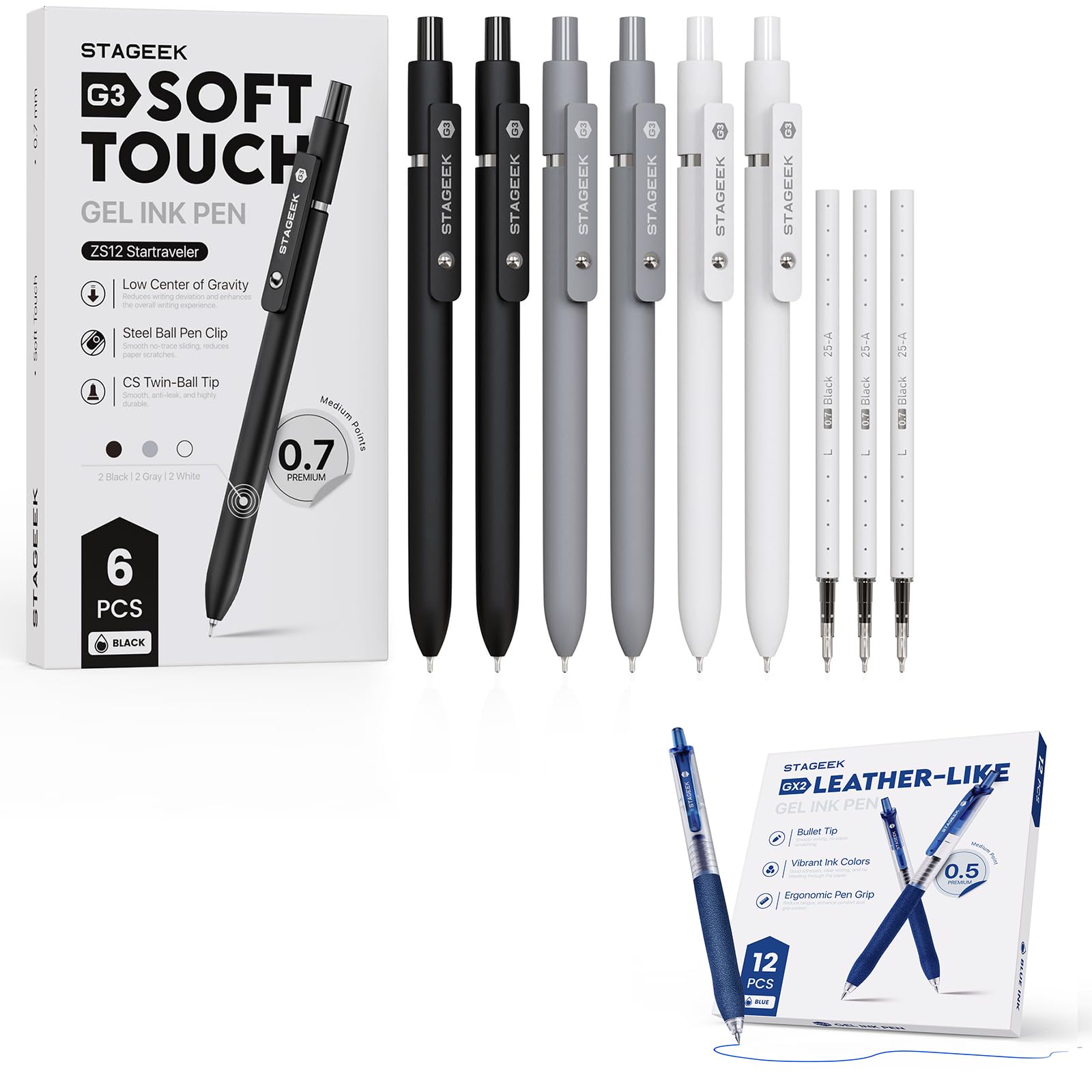 Amazon.com: STAGEEK 18Pcs Gel Pens : Office Products