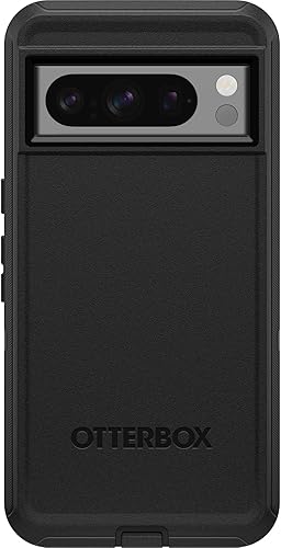 Miniatura 3 de OtterBox Funda para Google Pixel 8 Pro Defender Series, negra, resistente y duradera, con protección de puerto, incluye soporte de clip de funda