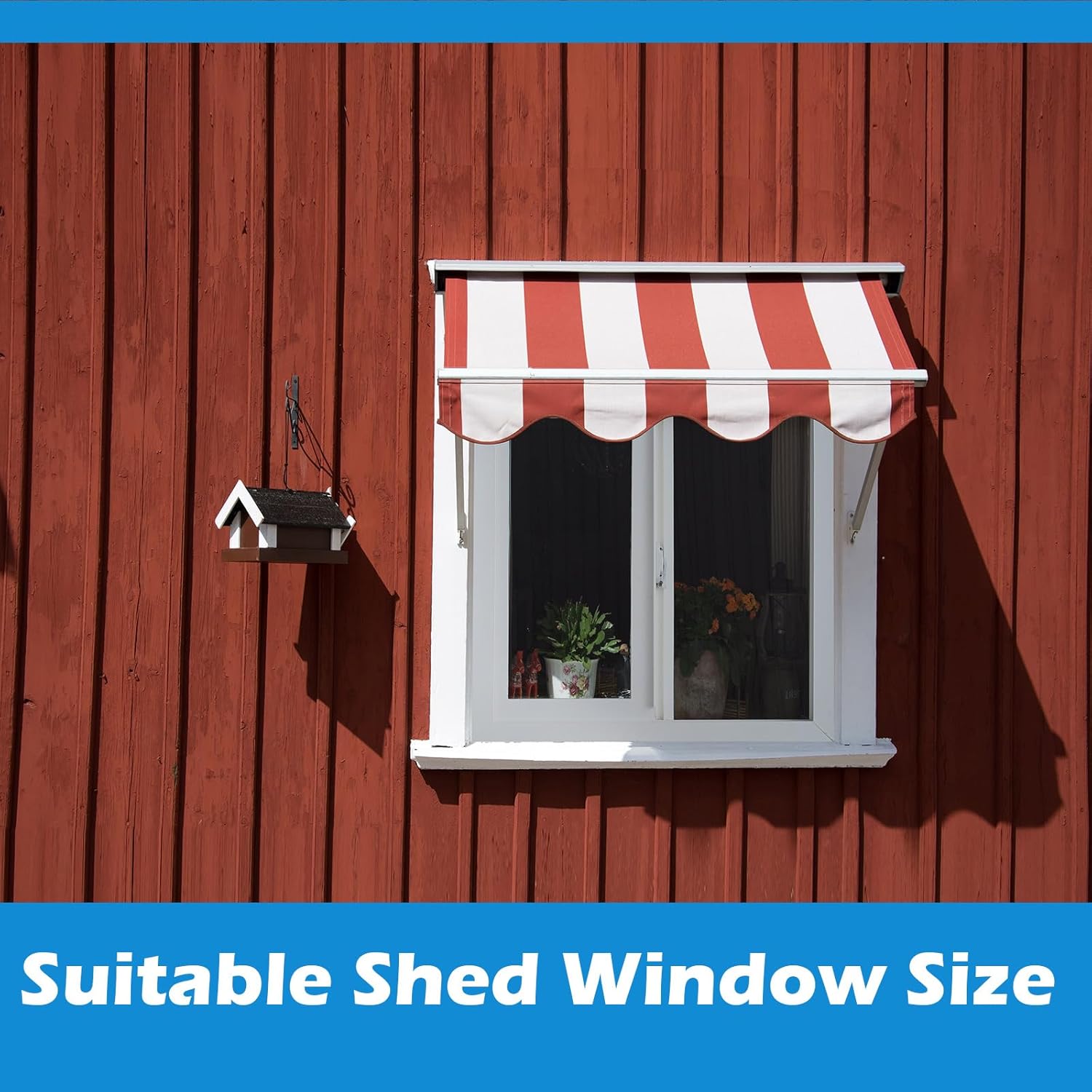 CroBlissful 24'' x 24'' Small Basement Window White Vinyl Basement Slider Window Removable Featuring Double Pane Insulated with Thermal Insulation Soundproof Glass for Bathroom Home Rv Garage