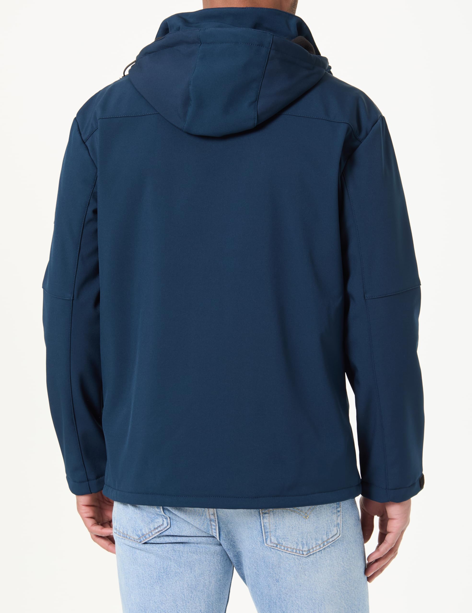 Geographical Norway Timmex Men - Kurtki softshell dla mężczyzn wodoodporne outdoorowe z kapturem UK - wiatroszczelne płaszcze przeciwdeszczowe męskie - aktywności piesze wycieczki narciarstwo jesień