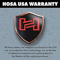 Vista 5 de Cable adaptador para cable de auriculares Hosa MHE310 de hembra TRS 1/8 pulgadas a macho TRS de 1/4 pulgadas, de 10 pies