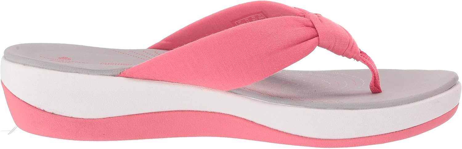 Clarks Women's Arla Glison Flip-Flop, Berry Pink Solid Textile, 50 M US