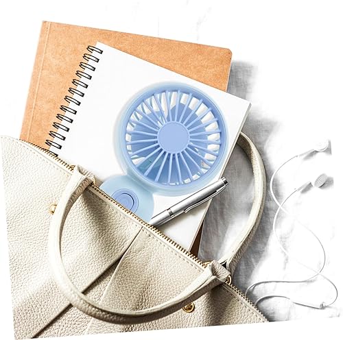 Miniatura 5 de Holibanna Ventilador eléctrico de mano de 2 piezas pequeño ventilador eléctrico portátil portátil conveniente mini ventilador F33 Mini Abs regalo