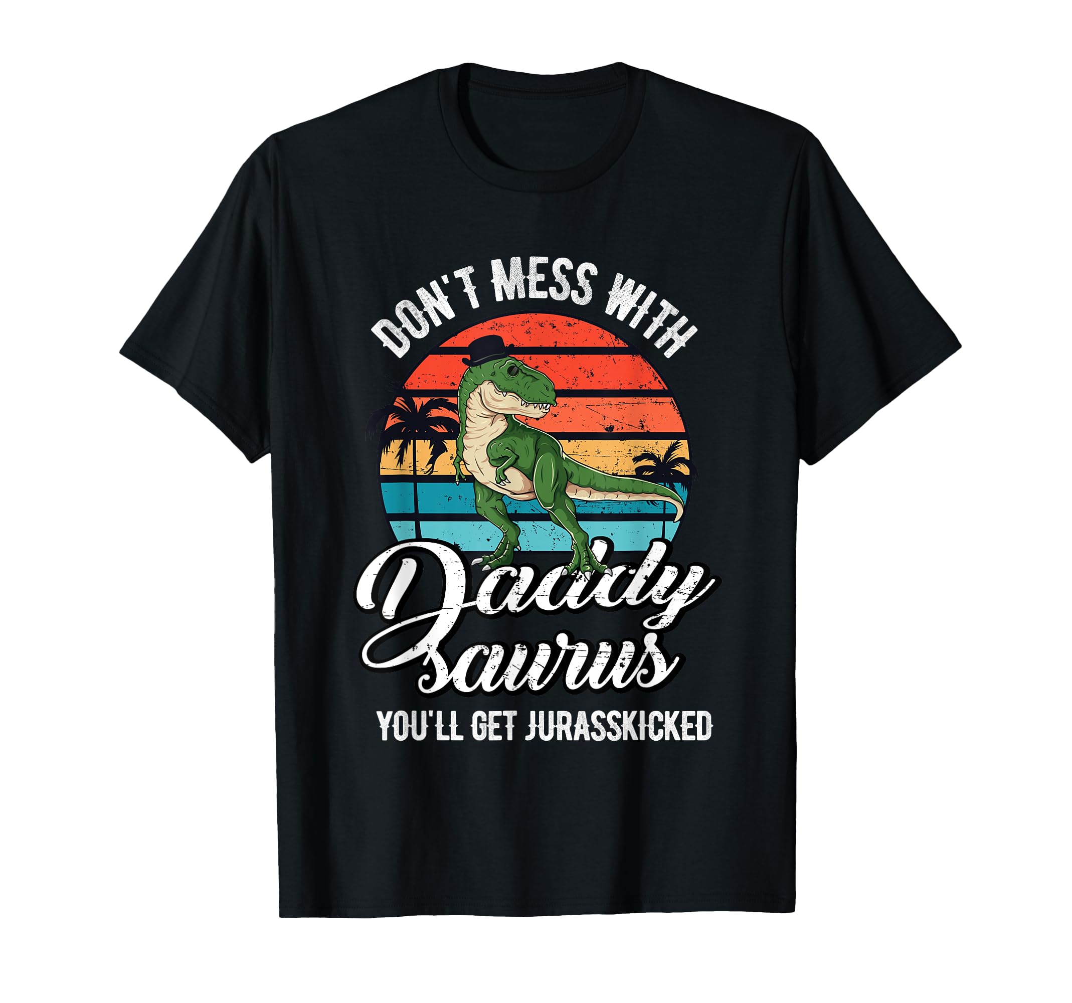 Daddysaurus Rex Dinosaur Dad Father's Day Dino T-Rex Daddy T-Shirt