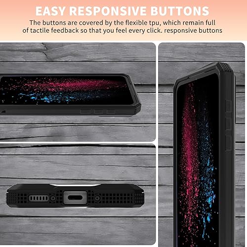 Miniatura 5 de Funda para Moto G Stylus 5G 2023 con diseño de rosas de dragón, doble capa híbrida de policarbonato duro duro suave TPU parachoques interior