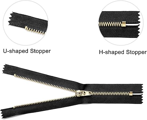 Miniatura 5 de uxcell 10 juegos de retenedores deslizantes con cremallera, 3 topes superiores y topes inferiores para bolsos, abrigos, chaquetas, cremalleras de
