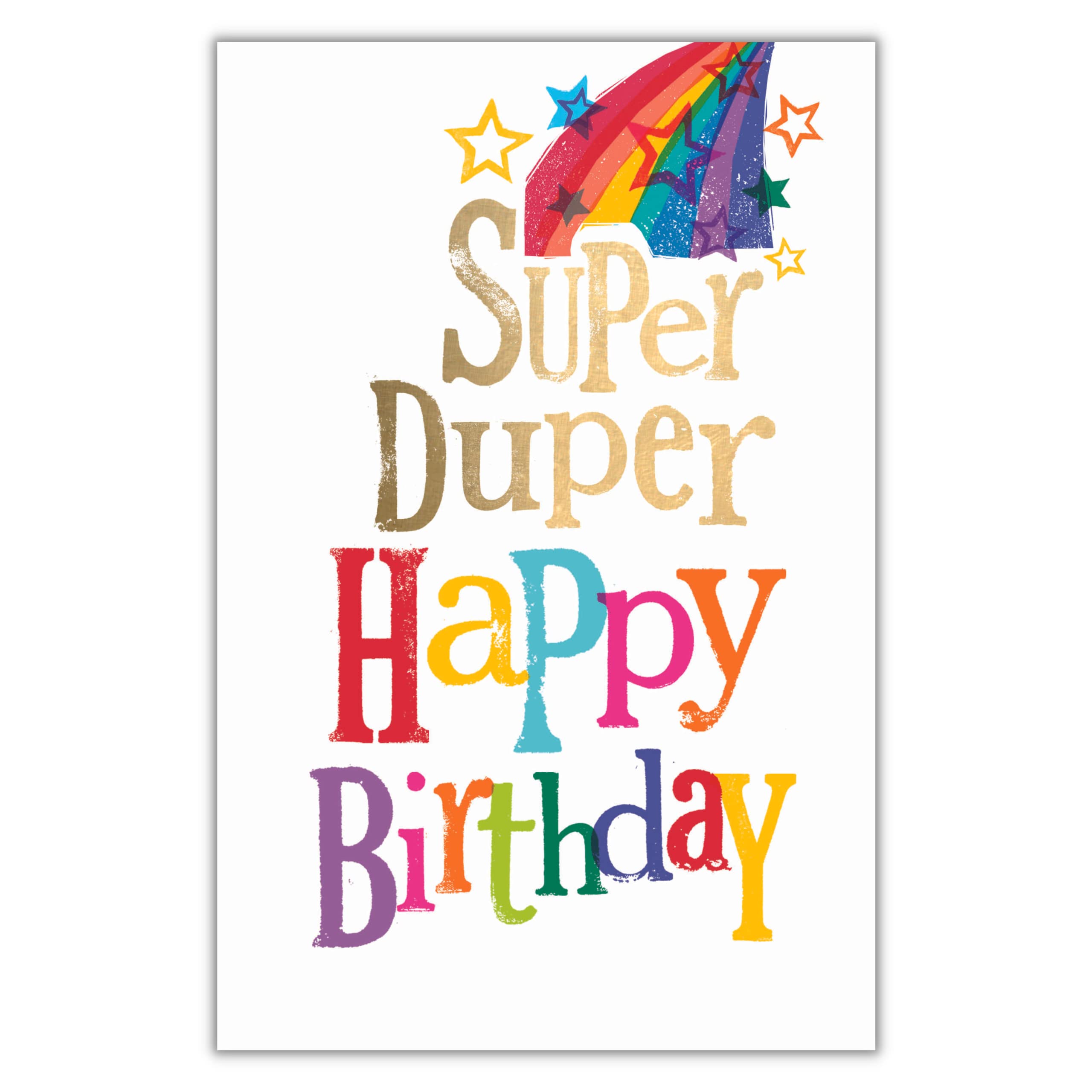 Official Brightside Greeting Card, Super Duper Happy Birthday