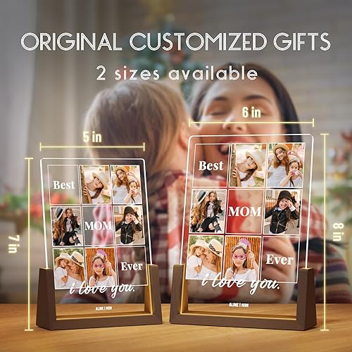 Miniatura 6 de Placa decorativa con foto, regalo personalizado para mamá para el día de la madre de parte de hija, hijo o niños, personalizada para esposa del