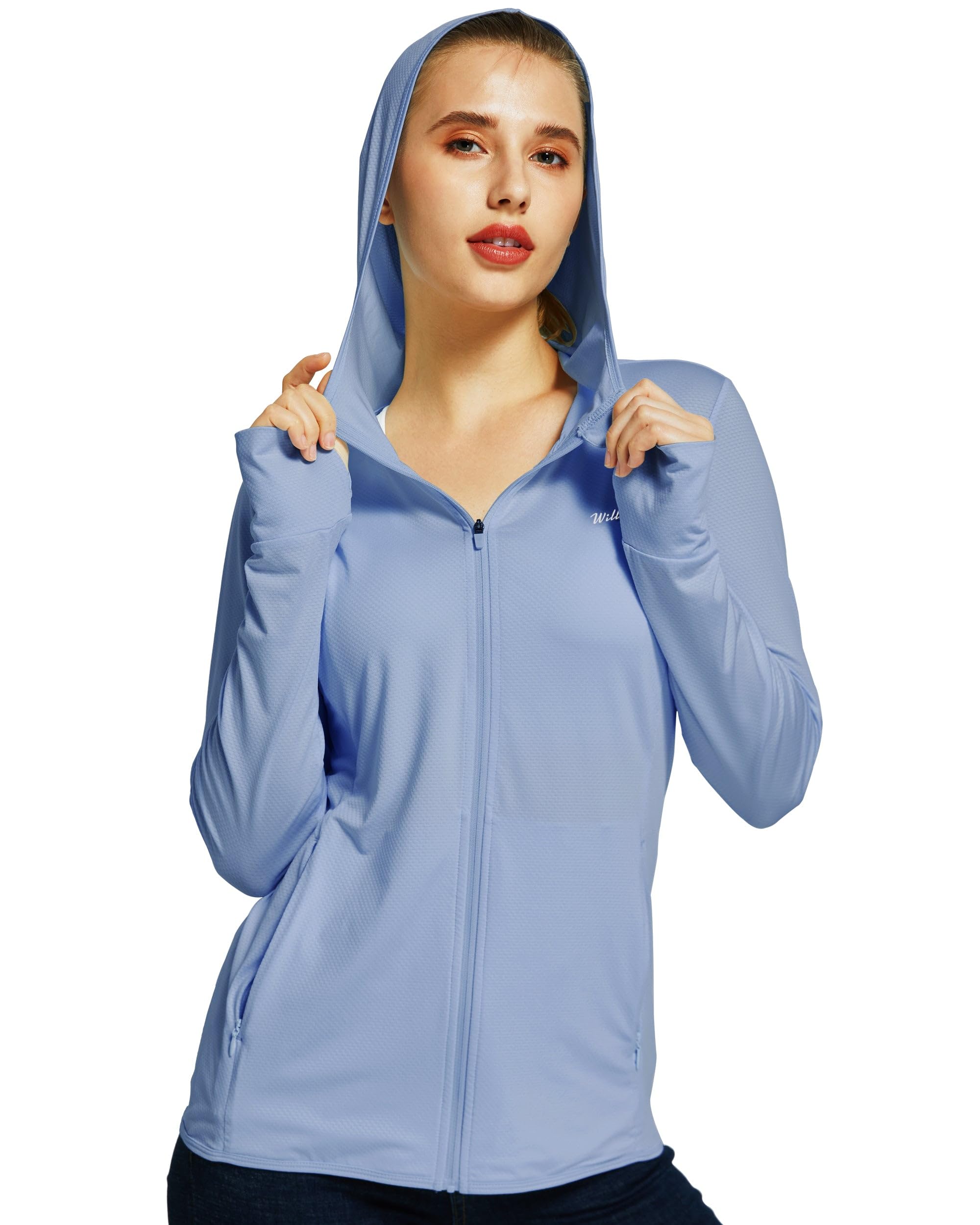 WILLIT Hardloopshirt voor dames, UPF 50 , zonnebescherming, hoodie, sportshirt, shirt, lange mouwen, wandelen, vissen, outdoorshirt, sneldrogend, licht, S WILLIT Hardloopshirt voor dames, UPF 50 , zonnebescherming, hoodie, sportshirt, shirt, lange mouwen, wandelen, vissen, outdoorshirt, sneldrogend, licht, S