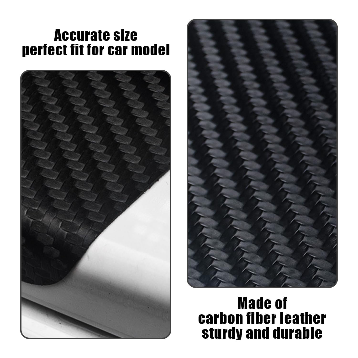 4Pcs Carbon Fiber Car Door Threshold Stickers Sill Scuff Plate Protector Sticker For Honda Accord Capa City Civic Cr X Cr V Cr Z Hr V Jazz Passport Horizon Jade H Rv Ch R I2934060204 - View #12
