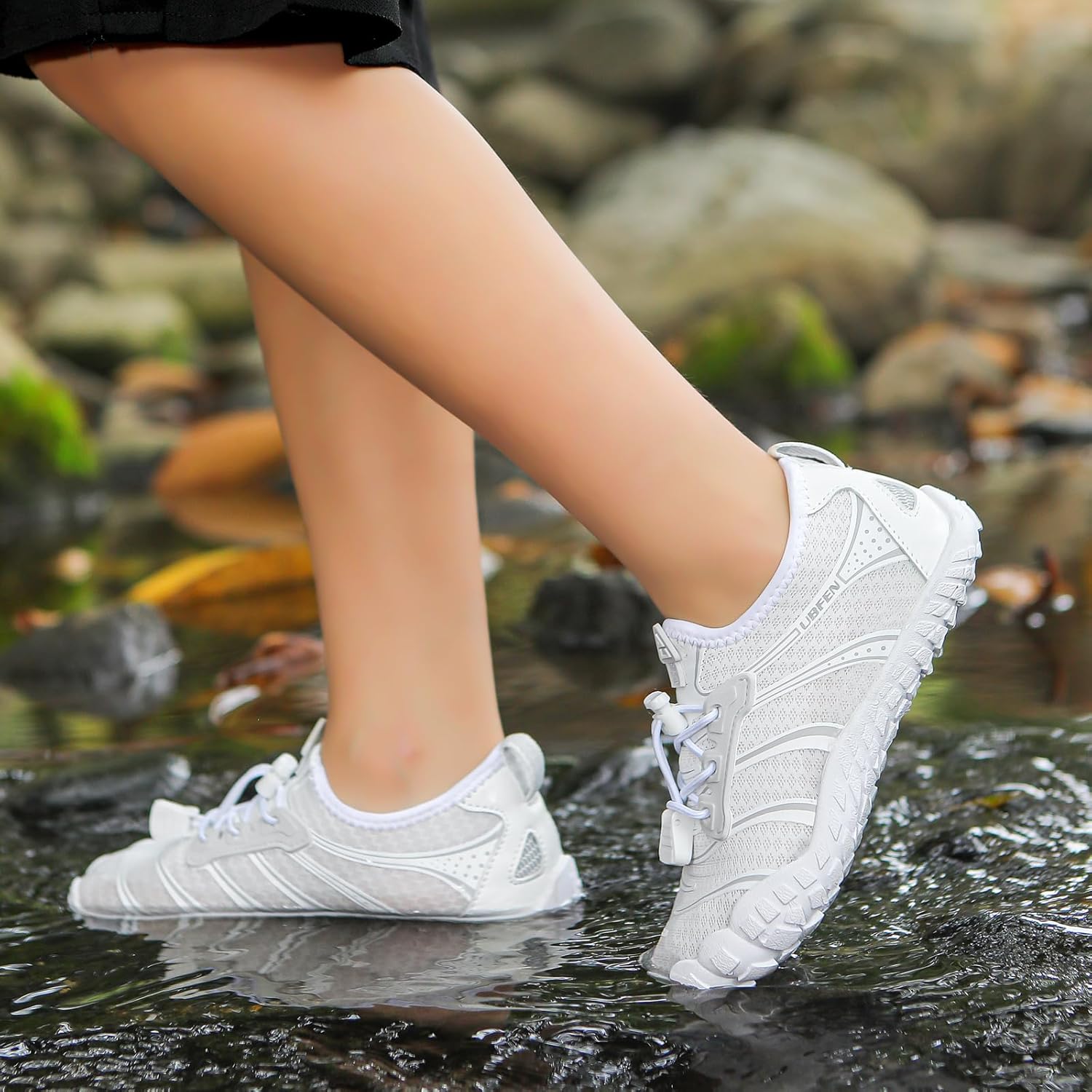 UBFEN Water Shoes for Kids Boys Girls Aqua Socks Barefoot Beach Sports Swim Pool Quick Dry Lightweight Toddler Little Big Kid - Image 7