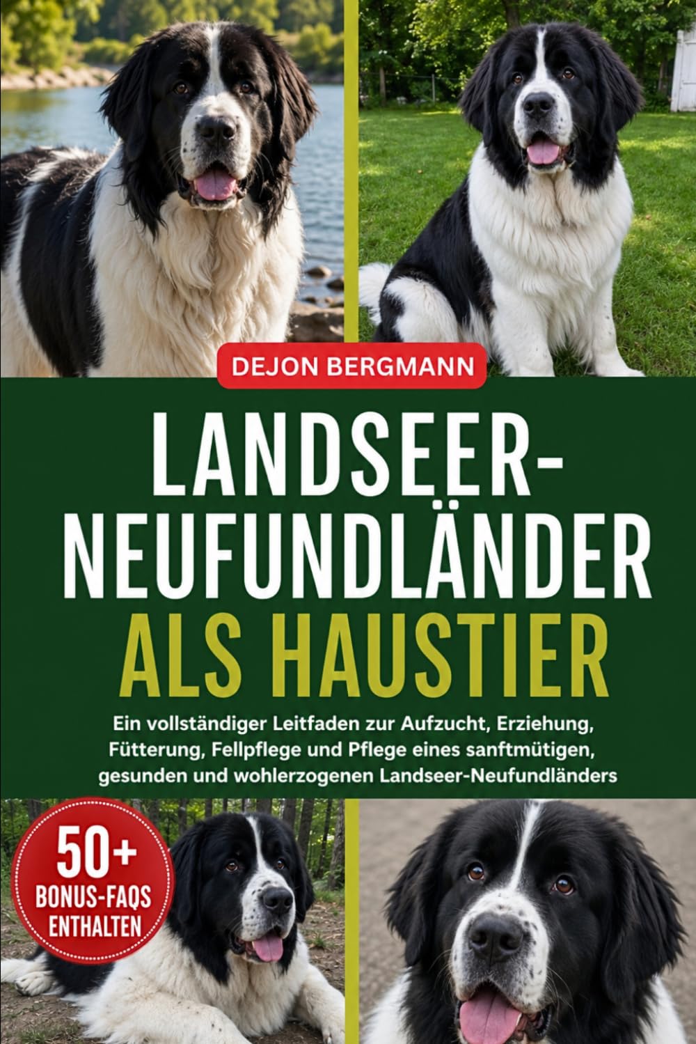 LANDSEER-NEUFUNDLÄNDER ALS HAUSTIER: Ein vollständiger Leitfaden zur Aufzucht, Erziehung, Fütterung, Fellpflege und Pflege eines sanftmütigen, gesunden und wohlerzogenen Landseer-Neufundländers