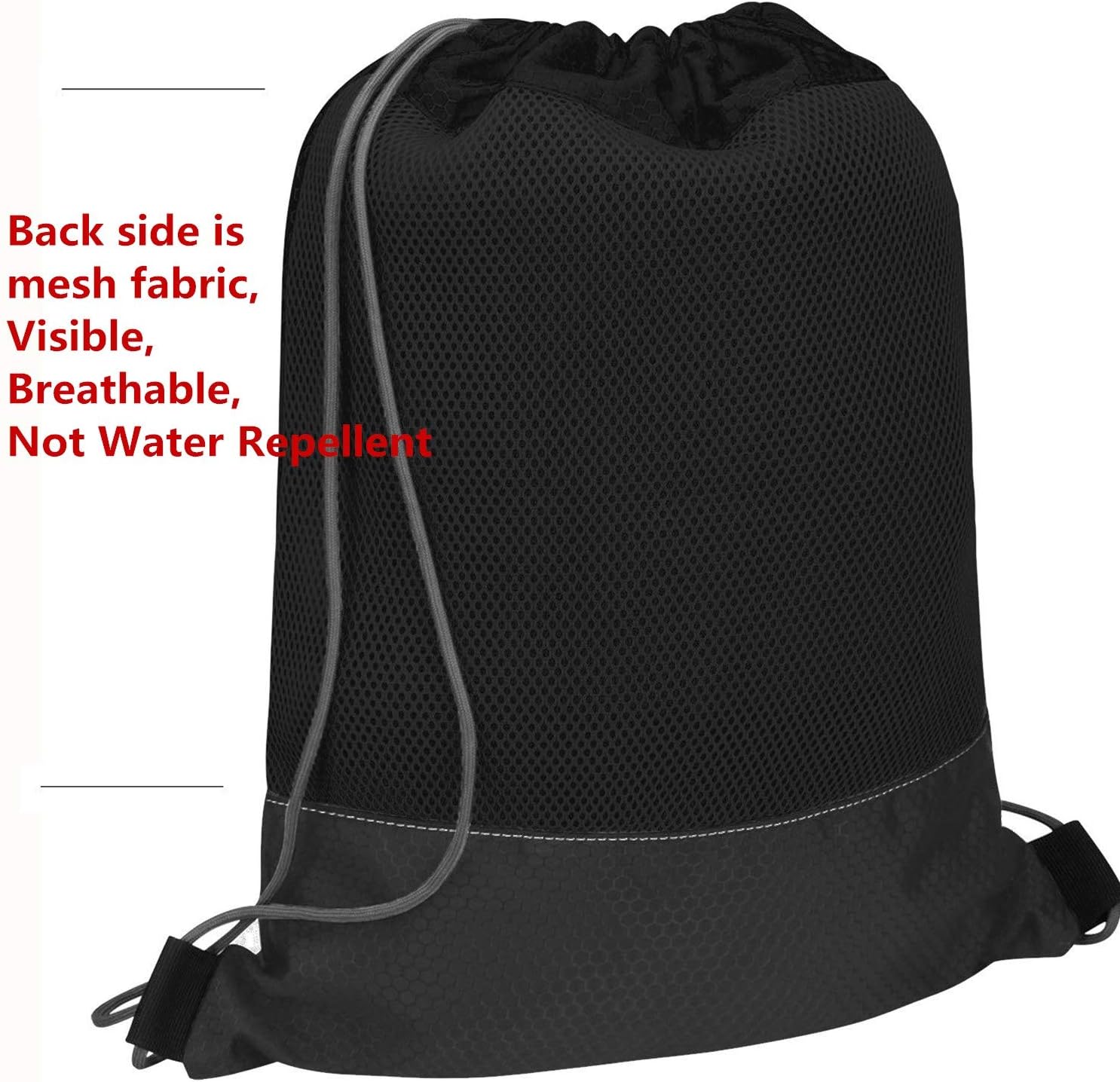 G4Free 15L Drawstring Backpack 15L&20L Cinch Bag String Backpack Gym Bag for Men Women Nylon