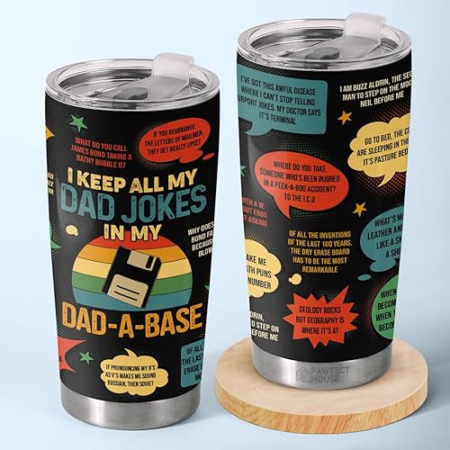 Miniatura 6 de Regalos de cumpleaños para el día del padre para papá de hija, hijo, niños, esposa, vaso de acero inoxidable de 20 onzas, regalos de cumpleaños para