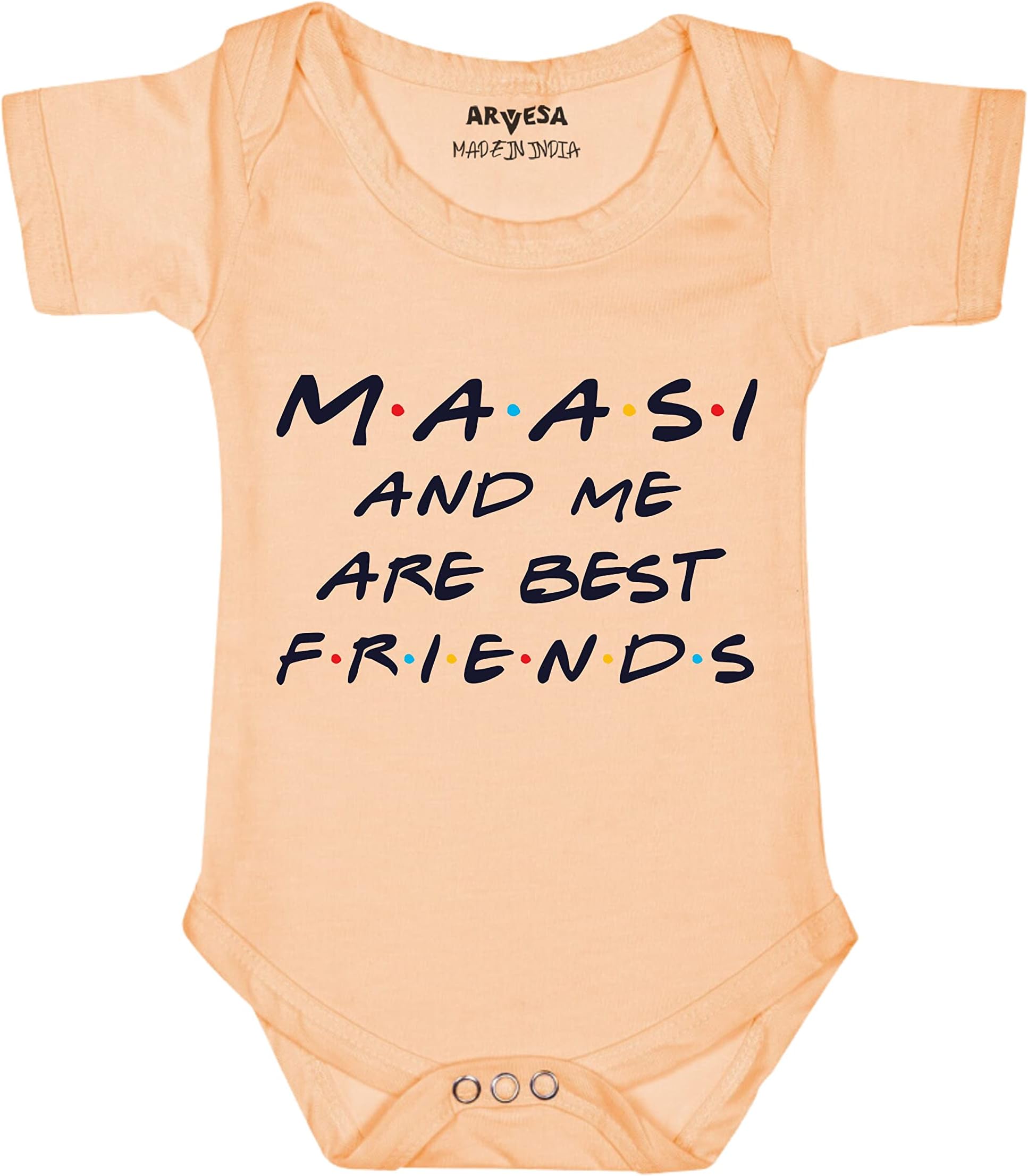 ARVESA Special Occasion Theme Unisex Baby White Romper Onesie Half Sleeve Envelope