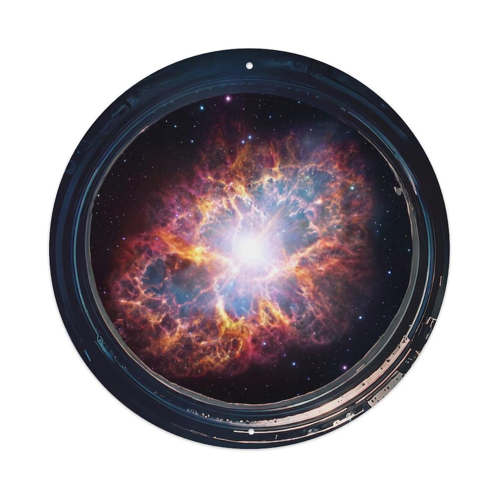 Crimson Supernova Remnant View Metal Tin Sign