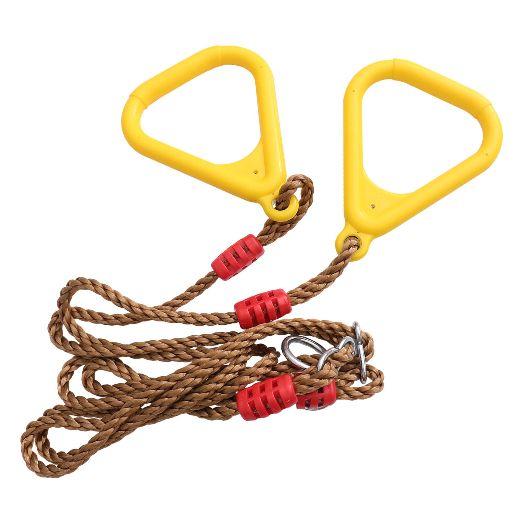 NAMOARLY 1Pair Exercise Rings Indoor Pull Up Handles for Fitness Training Ergonomic Grip Height Design for Building Strength and Agility