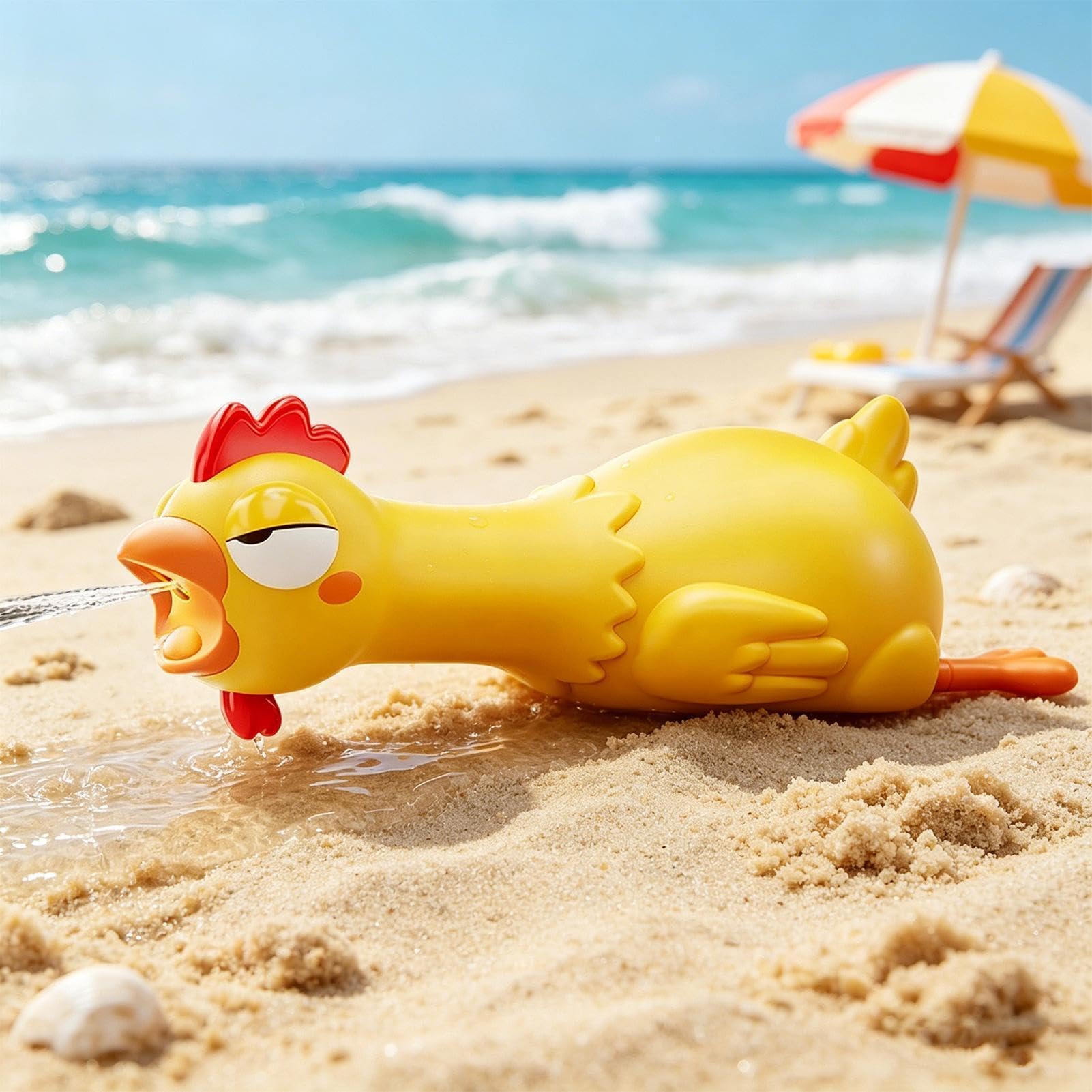 Pistola ad acqua per bambini Gallina Divertente Grande Capacità Lunga | Spruzzatore d'Acqua da All'Aperto Per Bambini Oltre 6 Anni Piscina Spiaggia Cortile