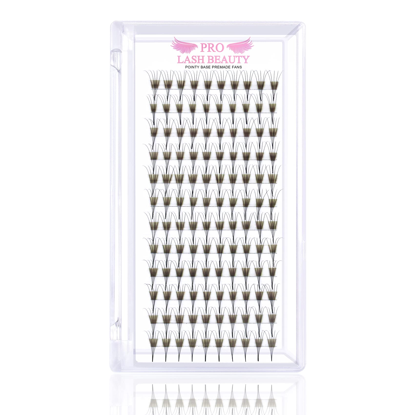 Fertige Wimpernfächer 4D-D-0.10-9 Spitze Basis Fertig Fächer Wimpern Extensions Pointy Base 0.07 0.10 Wimpernverlaengerung C D Wimpern Volumen technik 8-15mm(4D-D-0.10,9mm)