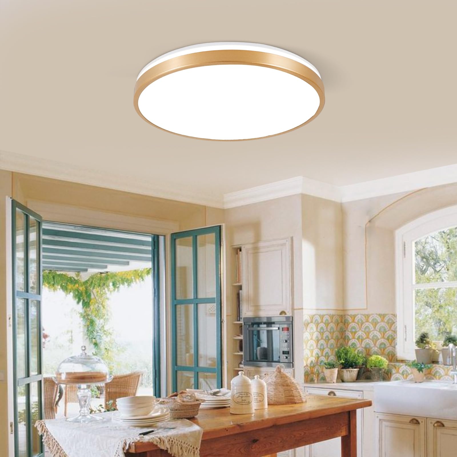 Lampada da Soffitto con Telecomando per le Camerette dei Bambini | 24W, 30CM, Altoparlante Bluetooth, Intensità Luminosa Regolabile, RGB, 3 Temperature di Colore, per la Camera da Letto
