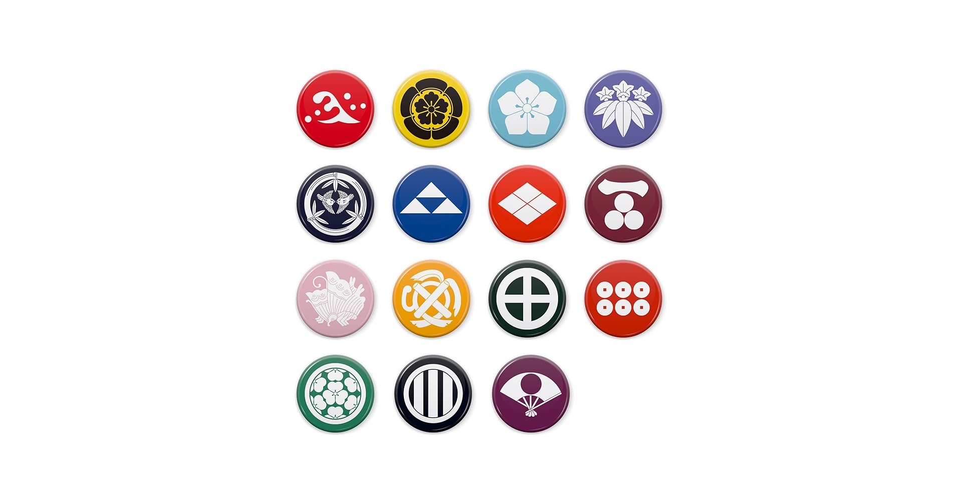 黄金武将家紋14枚セット 黄金武将家紋14枚セット