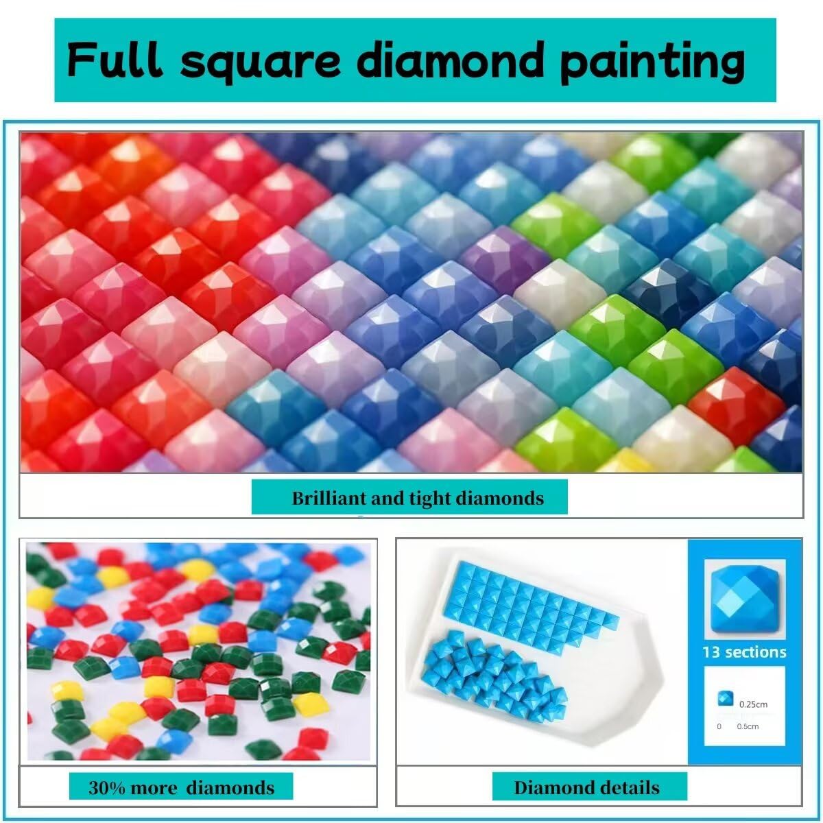 Traumfänger Diamond Painting Erwachsene, 5D Diamond Painting Kinder ab 6 Jahre Schmetterling Quadratische Steine, DIY Diamant Bilder Mosaik Bastelset, Daiments Stickerei Festival Deko 80x100cm C3-755