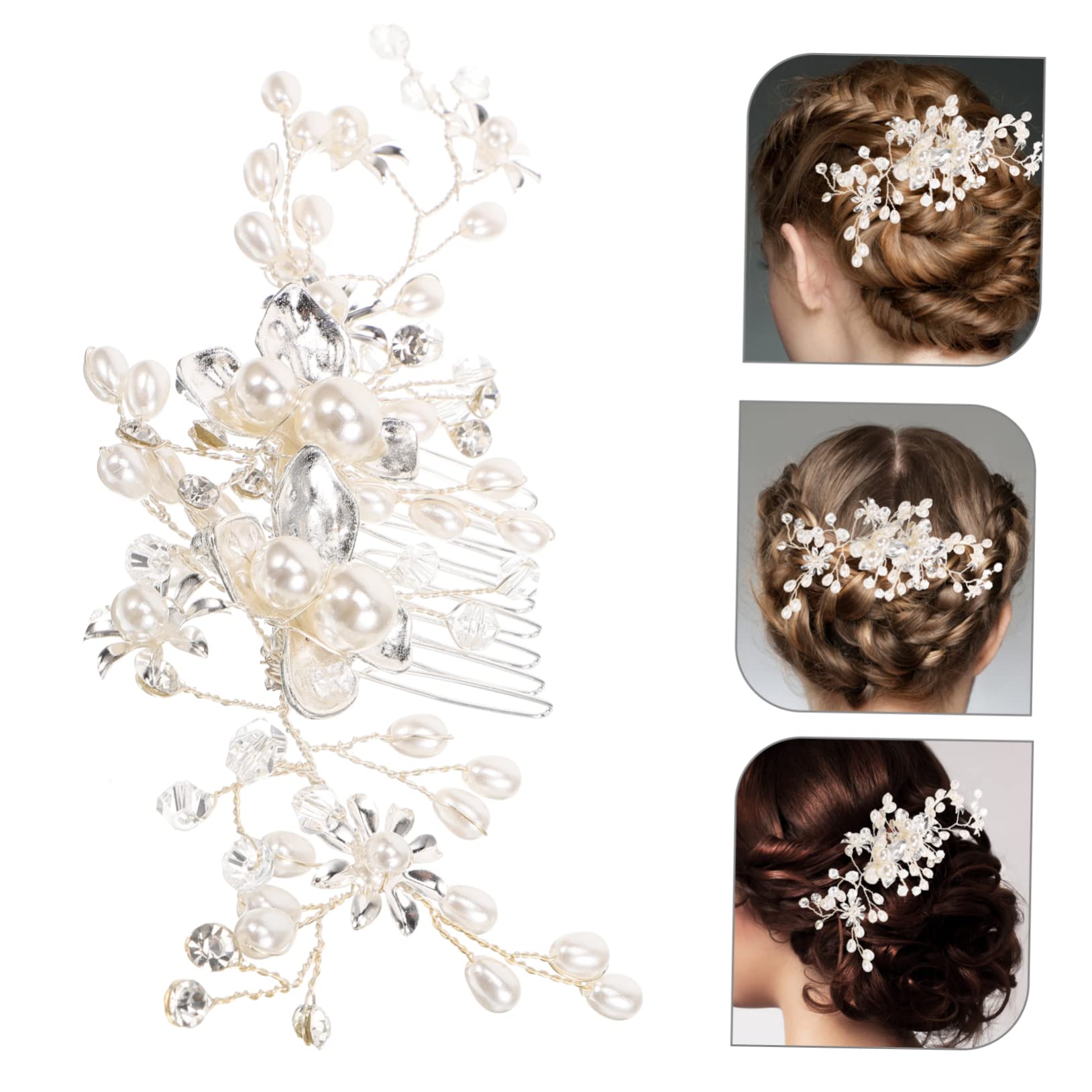 MAGICLULU Lot De 4 Peignes À Cheveux Élégants Pour Mariée Accessoires Pour Cheveux De Mariage Pour Demoiselles Dhonneur