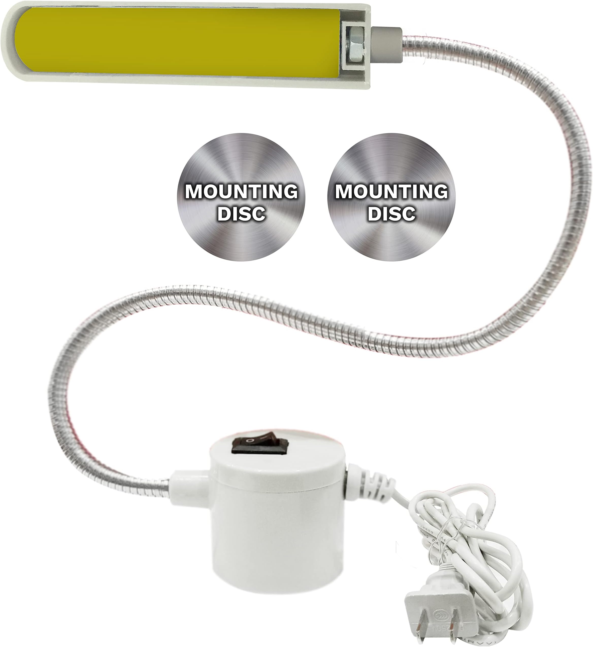 FAJ LED Light, Magnetic Mount Anywhere, 12-Inches Flexible Gooseneck Arm Multifunctional Worklight, 20 Daylight LEDs, Craft lights