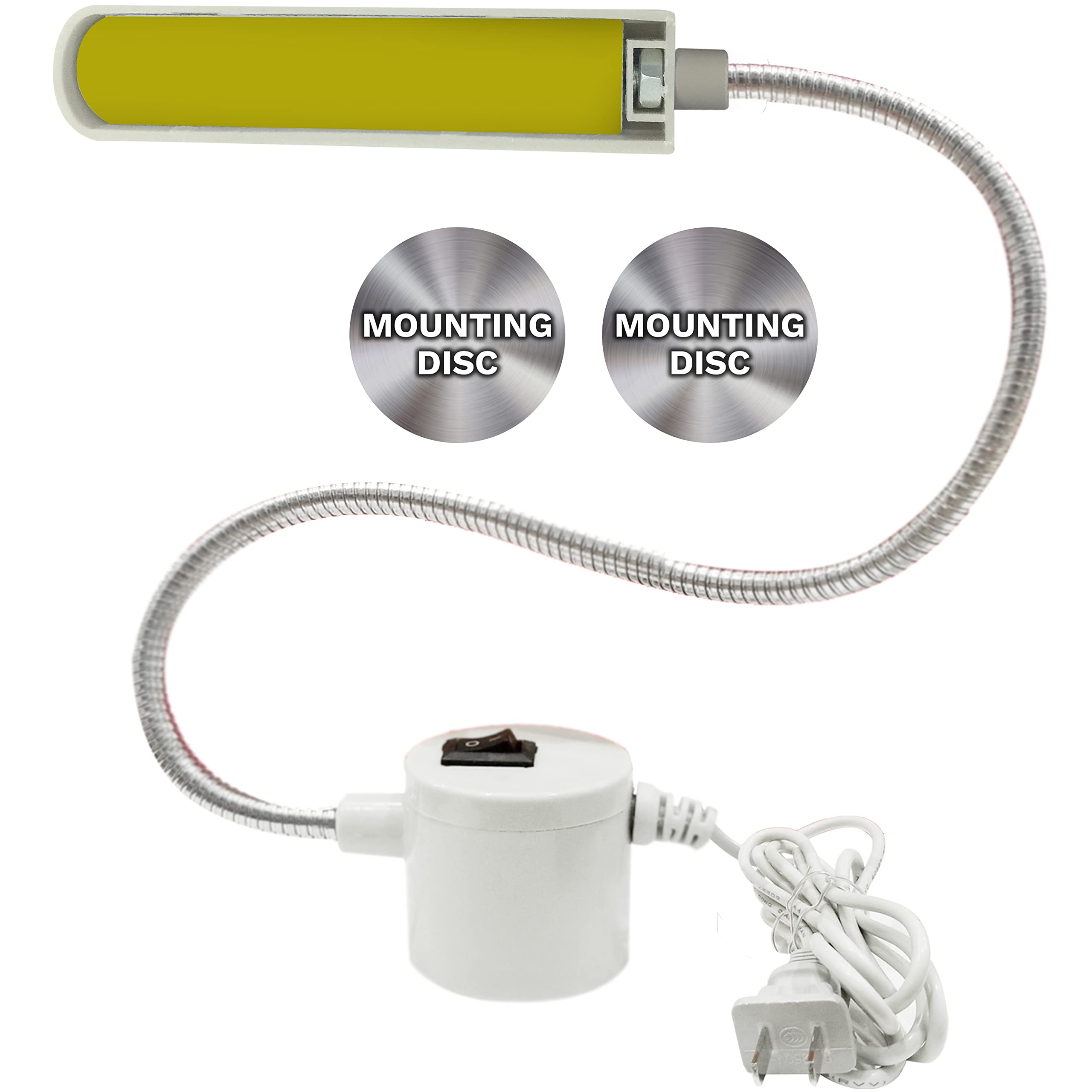 FAJ LED Light, Magnetic Mount Anywhere, 12-Inches Flexible Gooseneck Arm Multifunctional Worklight, 20 Daylight LEDs, Craft lights