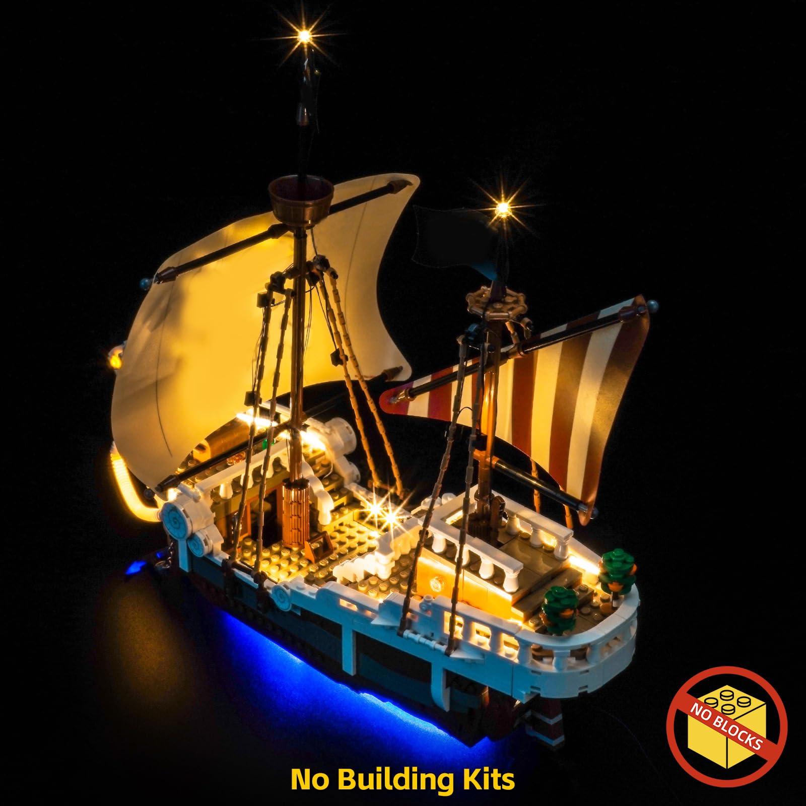 Light Kit Compatible with Lego The Going Merry Pirate Ship 75639 (No Model) - Image 2