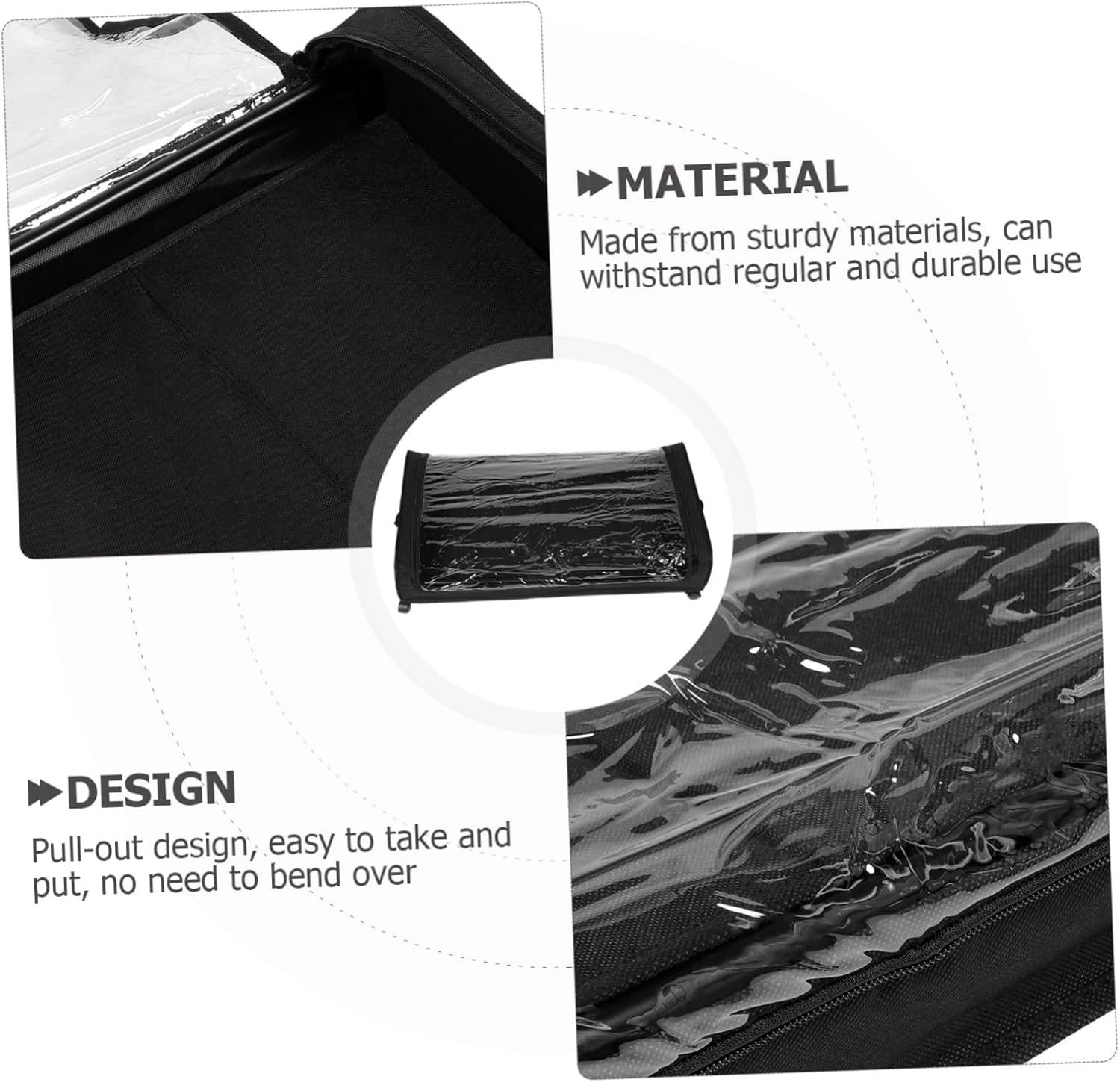 under Bed Storage Organizer with Wheels Rolling Clothes and Shoe Holder Capacity Pull-out Storage Cart Frame with Lid for Spaces and Dorm Rooms