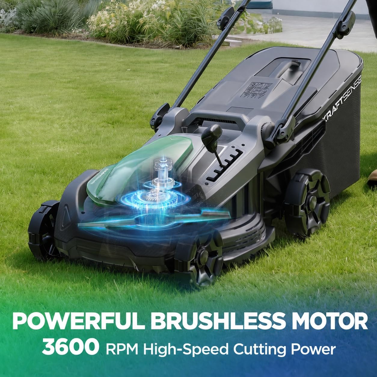 18" 40V Max Brushless Cordless Electric Lawn Mower photo 3