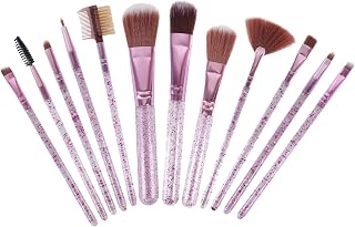 Synthetic Makeup Brushes Set with storage box Pack of 12 (Pastel Purple) Price In India