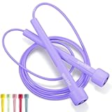 Adjustable Jump Rope for Fitness and Exercise – Skipping Rope for Cardio&comma; Boxing&comma; and Weight Loss – Speed Rope perfect for Men & Women