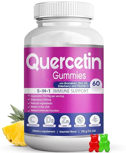  Quercetin Gummies by BioVitalica - Quercetin with Bromelain