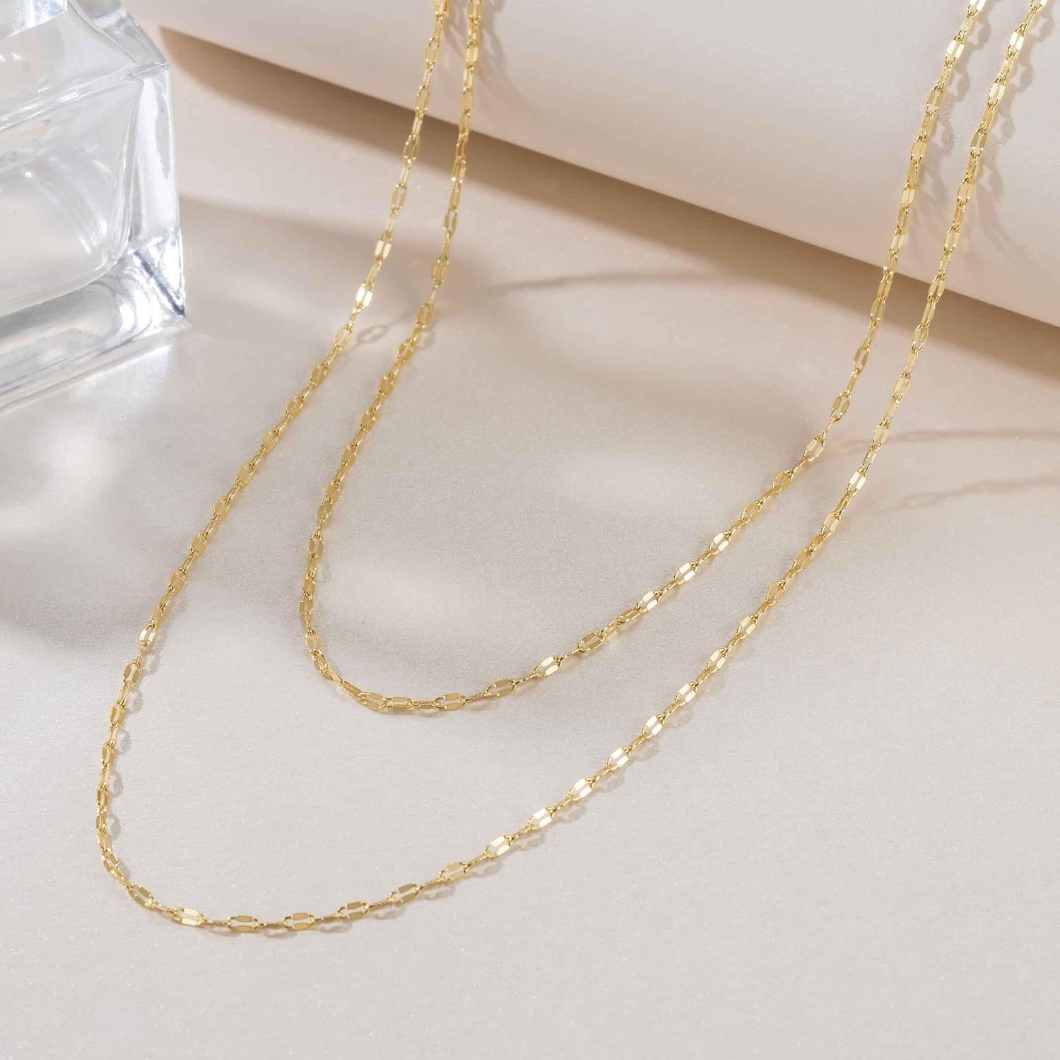 14K Gold Chain for Women 14K Gold Necklaces for Women Trendy Layered Necklaces for ... - Image 5