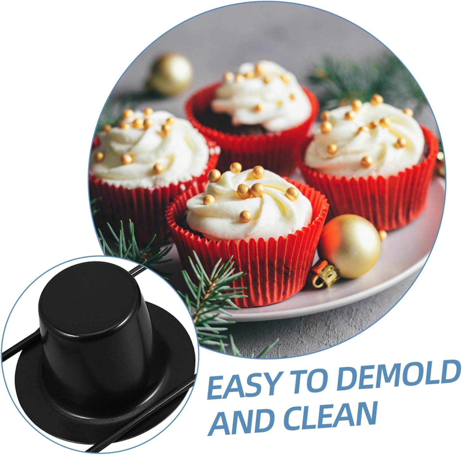 Heavy Duty Carbon Steel Muffin Pans Nonstick Cupcake Tins Cheesecake Pans for Versatile Baking