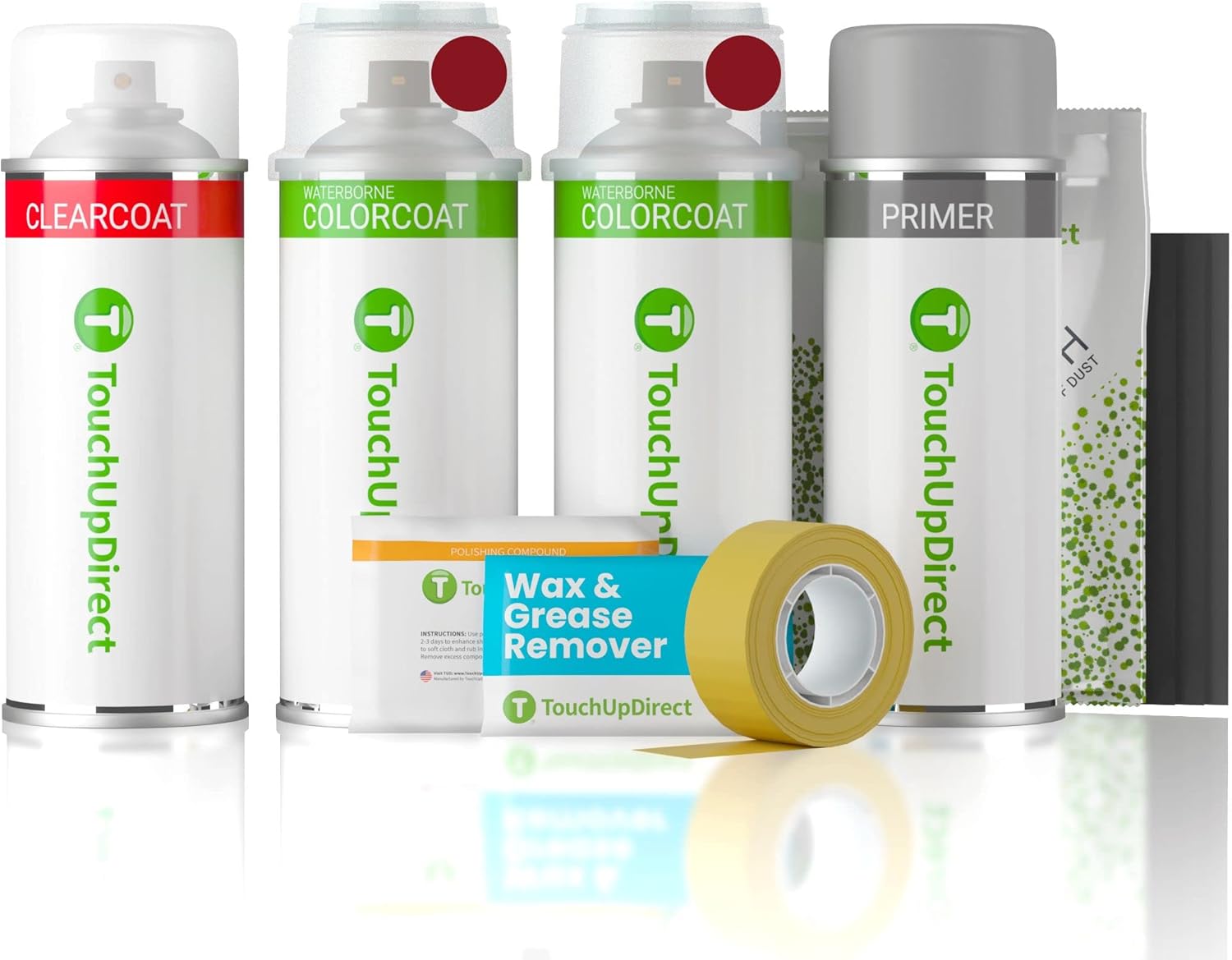 TouchUpDirect WA505Q/89/GBE Crystal Claret Tricoat Compatible with Chevrolet Exact Match Touch Up Paint Aerosol - Platinum Kit