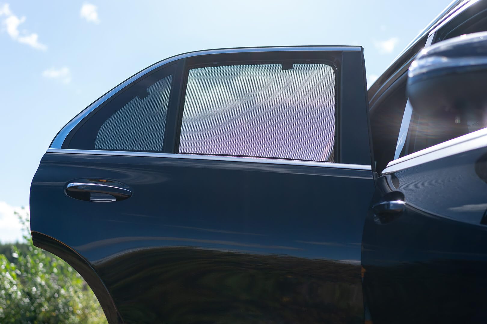 CAR SHADES zestaw kompatybilny z Mercedes GLE (W167) 2019 - (8 sztuk) niestandardowe osłony przeciwsłoneczne do samochodów
