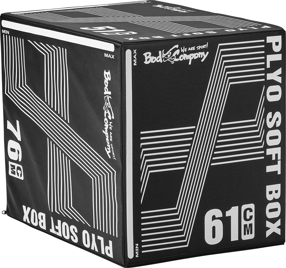 Bad Company Sprungkasten I Soft Plyo-Box 76 x 61 x 51 cm aus hartem Schaumkern mit Reißverschluss und einer max. Gewichtsbelastung bis zu 180 kg