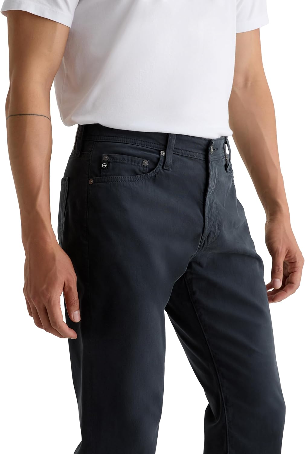 AG Adriano Goldschmied Men's Graduate Tailored Sueded Italian Twill Pants - Image 3